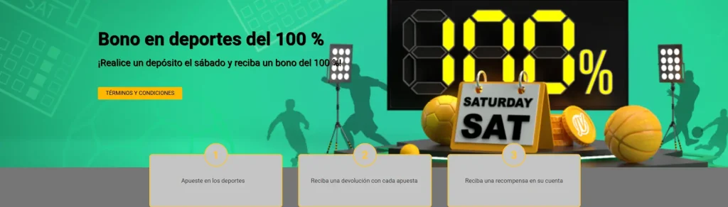 Bono del 100 % en Deportes